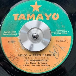 PANAMA Latin Salsa LOS MOZAMBIQUES Adios A Pepo Barria 7" 45rpm VERY RARE Hear!! - Picture 1 of 2