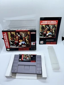 Where in Time is Carmen Sandiego San Diego Super Nintendo SNES Complete CIB - Picture 1 of 10