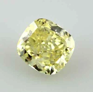 Cubic Zirconia Canary Yellow Cushion Faceted 6A Loose Stones (4x4mm - 20x20mm) - Picture 1 of 1
