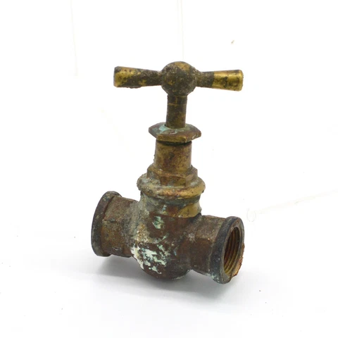 Vintage Antique Wine tap large 1" Brass Bronze salvage faucet valve rustic -e Cover