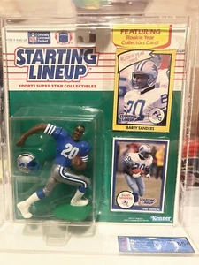 1990 Barry Sanders Kenner Starting Lineup Rookie - - APG 85+ C-85 B-85 F-90 - Bild 1 von 5