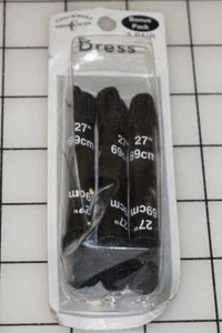 27" Coachman Dress Shoelaces (Black) New! 1- 3 Pair Pack! NEW - Picture 1 of 1