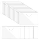 2" x 2.8" Self Adhesive Index Card Pockets, 20pcs Plastic Label Holder, Clear