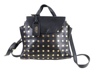Kate Spade Saturday SCHWARZ LEDER GEPUNKTET SCHULTERTASCHE XBODY UMHÄNGETASCHE HANDTASCHE - Bild 1 von 17