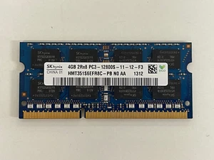SK HYNIX 4GB PC3 HMT351S6EFR8C-PB NO AA 2RX8 12800S 11-12-F3 RAM Laptop Memory - Picture 1 of 2