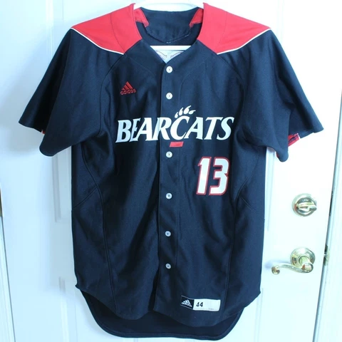 Cincinnati Bearcats Adidas Sewn NCAA College Baseball Jersey #13 Mens 44 Cover