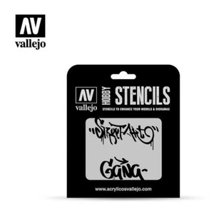 Street Art Nº2	ST-LET004 Vallejo Stencils New! - Picture 1 of 1