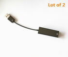 2 Stück Ethernet RJ45 auf USB2.0 10/100 Mbps Netzwerk LAN Adapter Karte Kabel Dongle