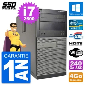 PC tour Dell Optiplex 390 MT Core i7-2600 RAM 4Go SSD 240Go HDMI Windows 10 Wifi - Bild 1 von 5