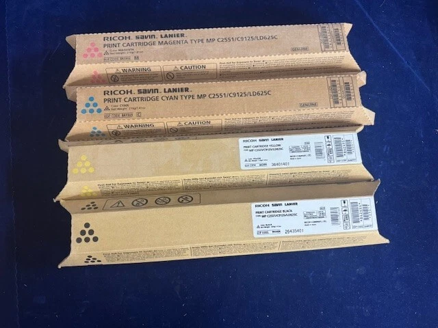 Ricoh Savin Lanier MP Set C2051/C2551/LD625C C9125 841502 841503 842495 842494 - Imagem 1 de 1