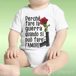 Baby Bodysuit Unisex Why Make War When You Can Make Love Gift Idea - Picture 1 of 1