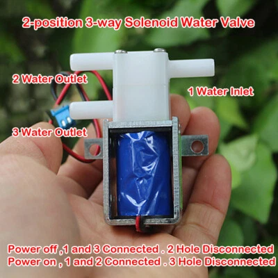 MARKENLOS N/O N/C Water Gas Valve 2-Position 3-Way Solenoid Valve DC 7V 9V Coffee Machine
