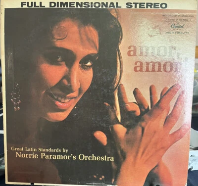 Norrie Paramor's Orchestra ‎: Amor, Amor! Vinyl LP Record Capitol 1961 - Image 1 of 4