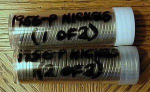 Jefferson Nickel Rolls 1956-P NICKELS VG TO BU++ 71 Nickels - Picture 1 of 2