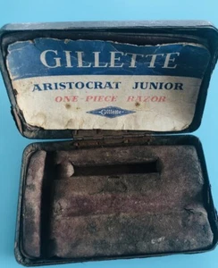 GILLETTE Aristocrat Junior One-Piece Box Vintage 50s England Collection Lovers - Bild 1 von 3