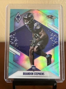 2021 Panini Phoenix Brandon Stephens Rookie Teal Prizm #184/150 RC - Ravens - Foto 1 di 2