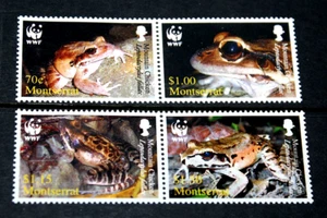 MONTSERRAT 2006 WWF MOUNTAIN CHICKEN FROG SET OF 4 ISSUES FINE M/N/H - Picture 1 of 1