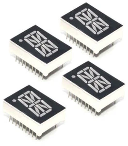 4 Pack 0.8" 16 Segment Single Digit Alphanumeric Display-Red,0.79"x0.33"x1.09" - Picture 1 of 7