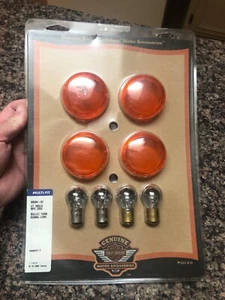 HARLEY DAVIDSON BULLET TURN SIGNAL LENS FITS YEARS 2000 +LATER No Bulb #69304-02 - Bild 1 von 7