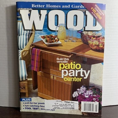 Wood Magazine August 2001 Build This Versatile Patio Party Center - Image 1 of 4