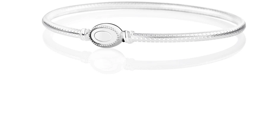 chamilia bracciale oval touch grain texture medio 18cm. originale da rivenditore - Immagine 1 di 1