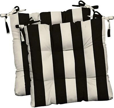 RSH Décor conjunto de 2 almofadas de assento para cadeira de jantar tufadas, 19" x 19"  - Imagem 1 de 4