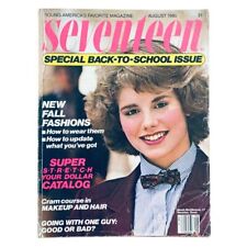 Seventeen Magazine August 1980 Special Back to School Issue