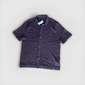 Abercrombie & Fitch Häkel Strick Button Through Hemd Herren XL Johnny Kragen Neu - Bild 1 von 6