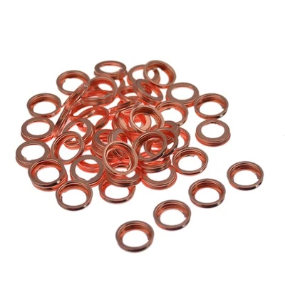 50Pcs Engine Oil  Plug Seal Washer Gasket Rings for   1102601M02 D3X7 - Image 1 of 4