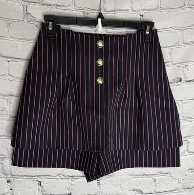 Pantalón corto Maje para mujer marino a rayas talla EU 36 / US 6 NUEVO CON ETIQUETAS RTL $265 Foto 1 de 4