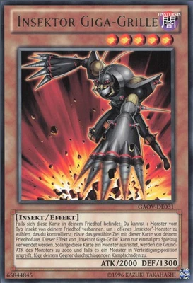 YuGiOh Insektor Giga-Grille GAOV-DE031 Rare NM 1st - Bild 1 von 2