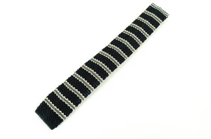 Suitsupply Herren Krawatte 145 X 5.5 CM Marineblau Gestrickt Seide Gestreift - Bild 1 von 5