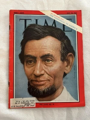 Magazine, Time- The Individual In America: Abraham Lincoln- May 10, 1963 7U - Image 1 of 4