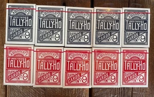 TALLY HO #9 Spielkarten 10 Decks Fan Back Original - Bild 1 von 5