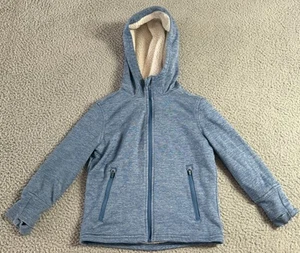 All in Motion Kids Long Sleeve Full Zip Up Hooded Fleece Jacket Blue Size XS 4/5 - Picture 1 of 11