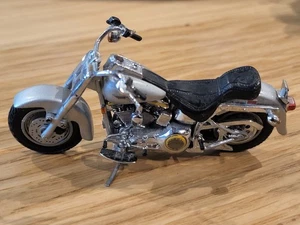 Motocicletta Franklin come nuova 1990 Harley Davidson 90 Fat Boy 1:24 B11X066 - Foto 1 di 10