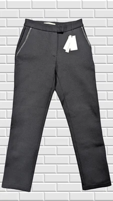 NOSTRASANTISSIMA • Italian “Chinos Slim” Trousers • IT 40 / UK 8 • Black - Image 1 of 4