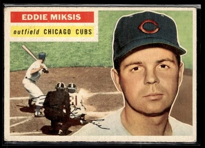 1956 Topps Eddie Miksis VG-EX Set Break #285 - Image 1 of 2
