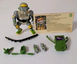 TMNT VTG Metalhead 1989 w/Card Teenage Mutant Ninja Turtles Playmates - Picture 1 of 6