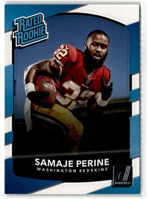 Samaje Perine RC Washington Redskins 2017 Donruss #306 - Image 1 of 2