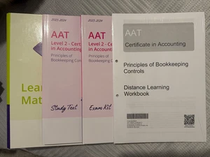 AAT Level 2 Kaplan Principles of Bookkeeping Controls Full Study And Exam Kit - Picture 1 of 4