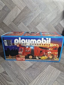 1996 Playmobil Fire Engine - 3879 - Complete - Brand New - Picture 1 of 8