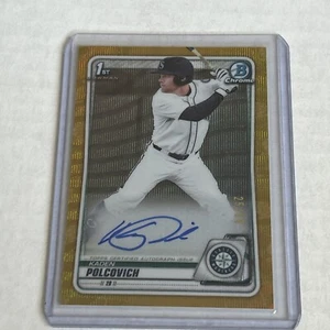 2020 Bowman Chrome 1st Bowman Auto Kaden Pulcovich #CDA-RH Gold Wave /50 - Picture 1 of 3