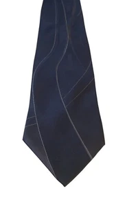 J Ferrar Neck Tie Mens Navy Abstract Silk Business Church Suit Power Staple - Picture 1 of 13