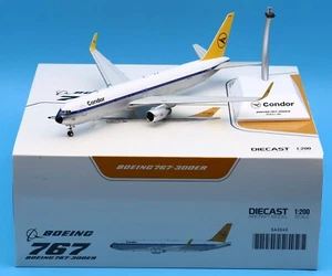 JC Wings 1:200 Condor Boeing B767-300 (ER) "Retro" Diecast Aircraft Modelo D-ABUM - Imagen 1 de 14