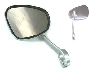 Espejo de abrazadera de manillar clásico forma de riñón plata para AWO S/T - Imagen 1 de 1