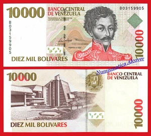 VENEZUELA 10000 Bolivares 1998 Pick 81 SC / UNC - Imagen 1 de 1