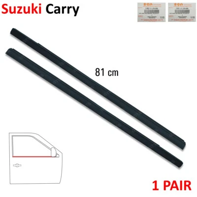 Front Lh+Rh Outer Weatherstrip Door Belt Fits Suzuki Carry APV Truck 2010 - '17 - Image 1 of 4