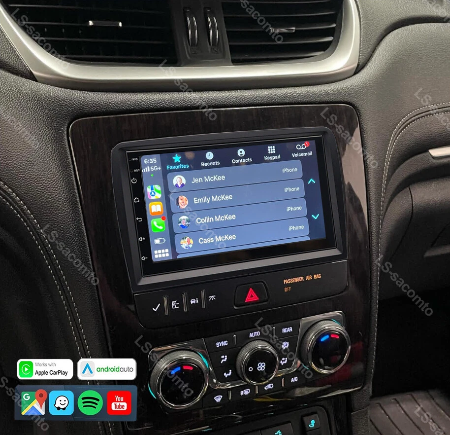 For 2013 2014 2015-2017 GMC Acadia Android 14 Apple Carplay Car GPS Stereo Radio Foto 1 de 4