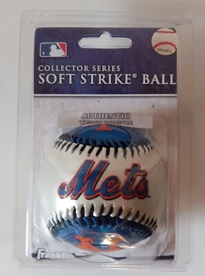 New FRANKLIN Collector Series Soft Strike Ball NY METS Baseball MLB Sealed - Image 1 of 4
